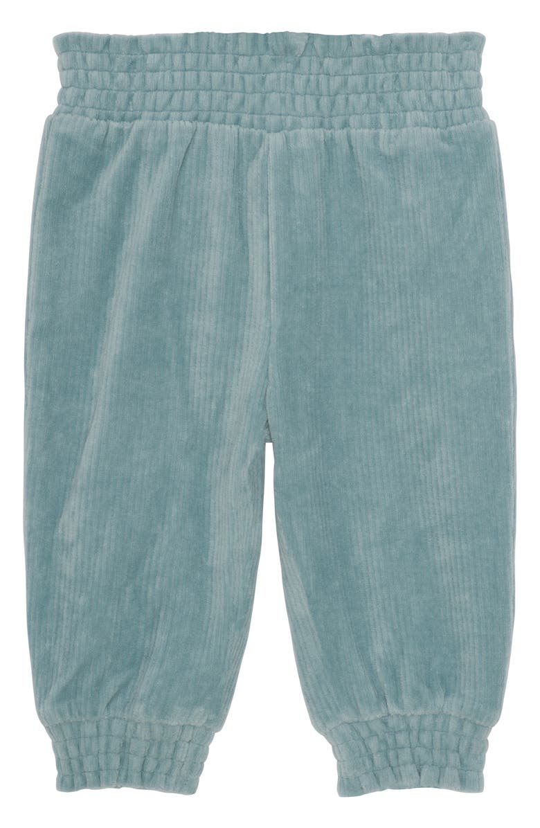 PL Baby by Petit Lem Fleece Top, Corduroy Pants & Headband Set, Alternate, color, Blue Stripes