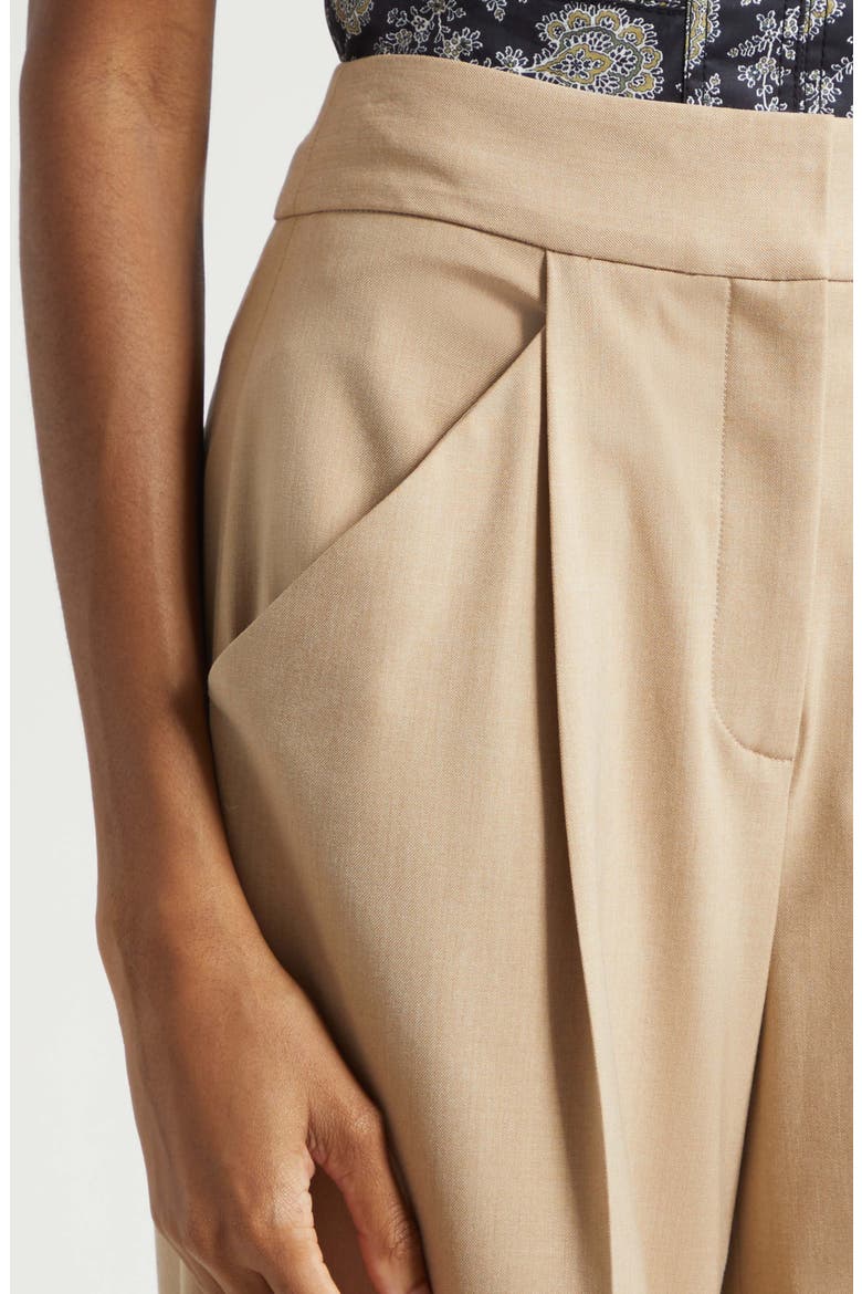 Rimini Pleated Wide Leg Pants, Alternate, color, KHAKI MELANGE