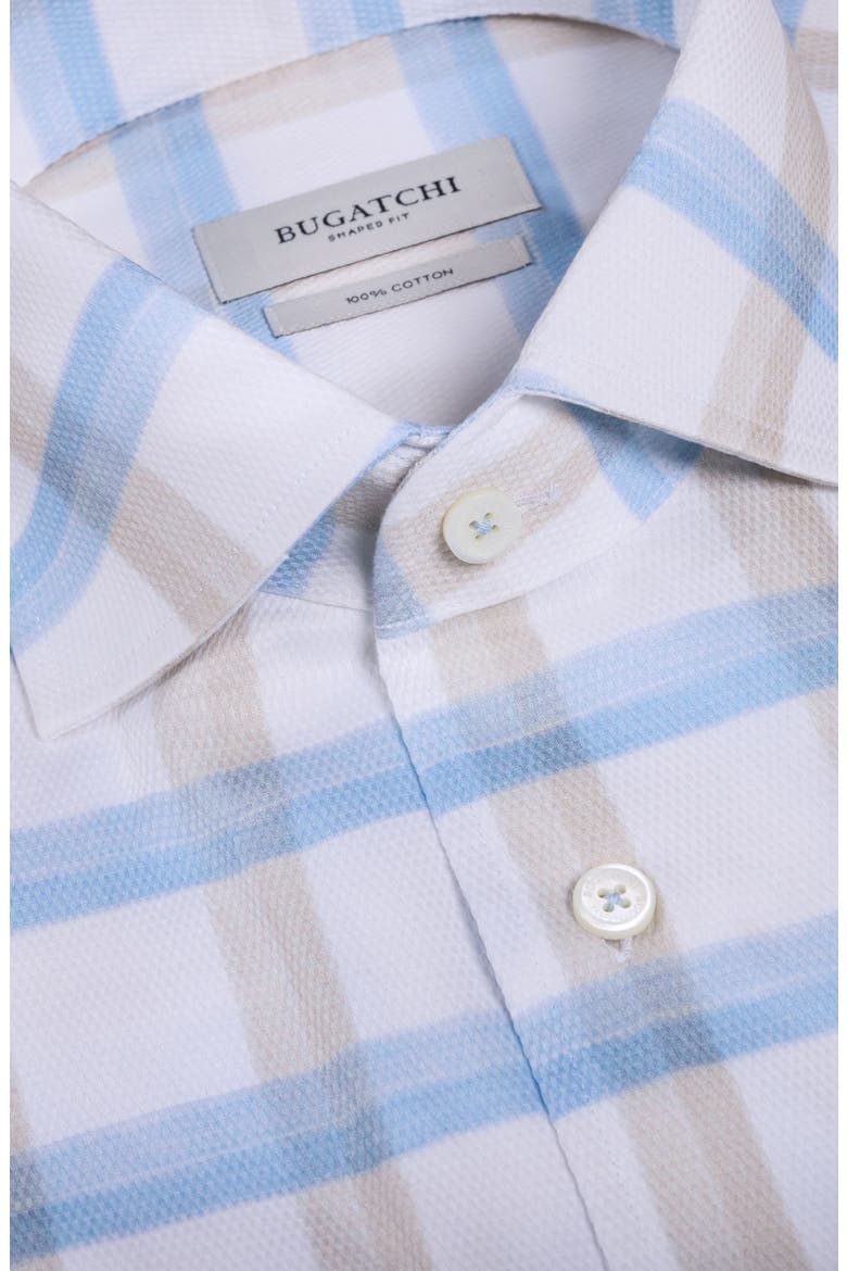 Alvin Trim Fit Plais Cotton Button-Up Shirt, Alternate, color, ALMOND