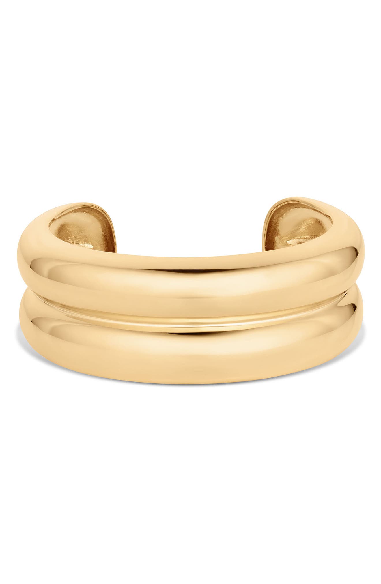 Thatch Frankie Double Cuff Bracelet In 14k Gold Plated