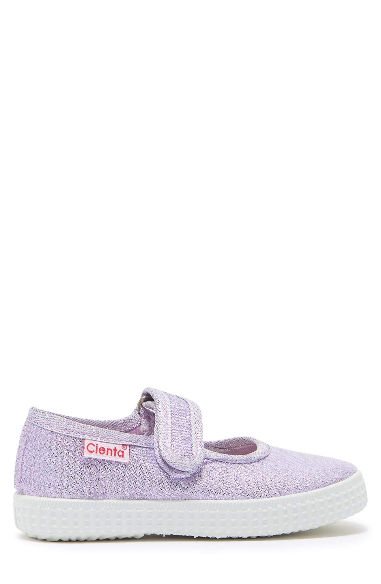 Cienta Mary Jane Sneaker, Alternate, color, Lilac Metallic