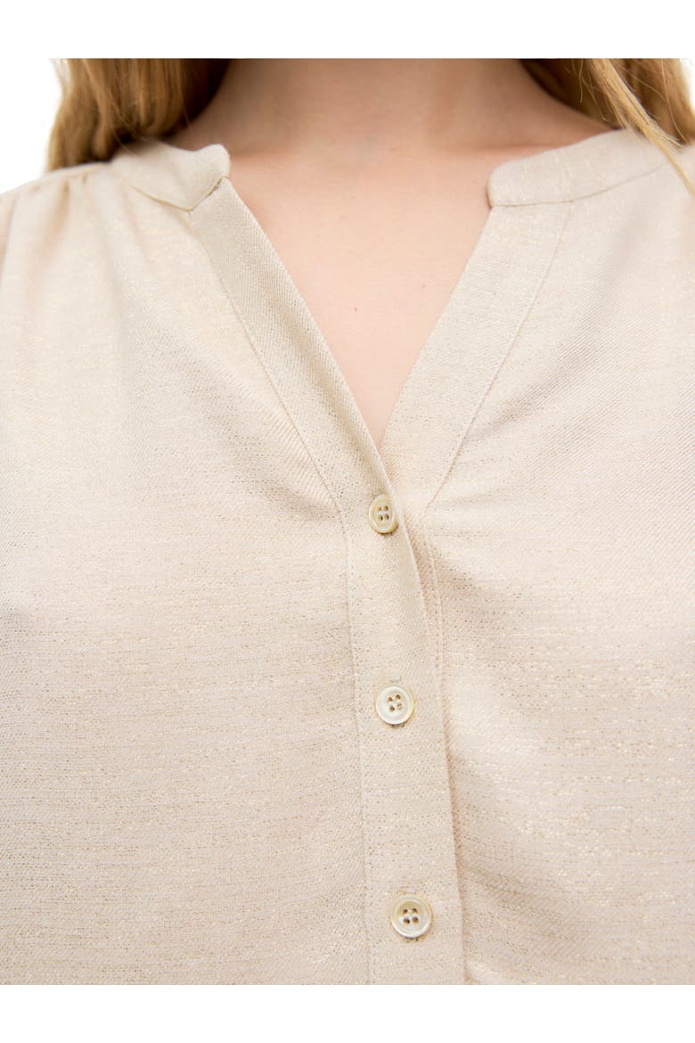 Liset V-Neck Long Sleeve Shirt, Alternate, color, Sand