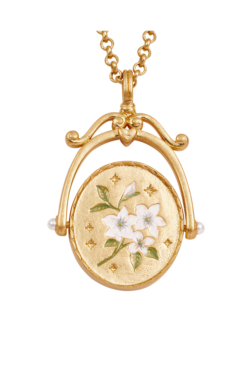 J Initial Jasmine Gold Spinner Chain Necklace, Alternate, color, Gold