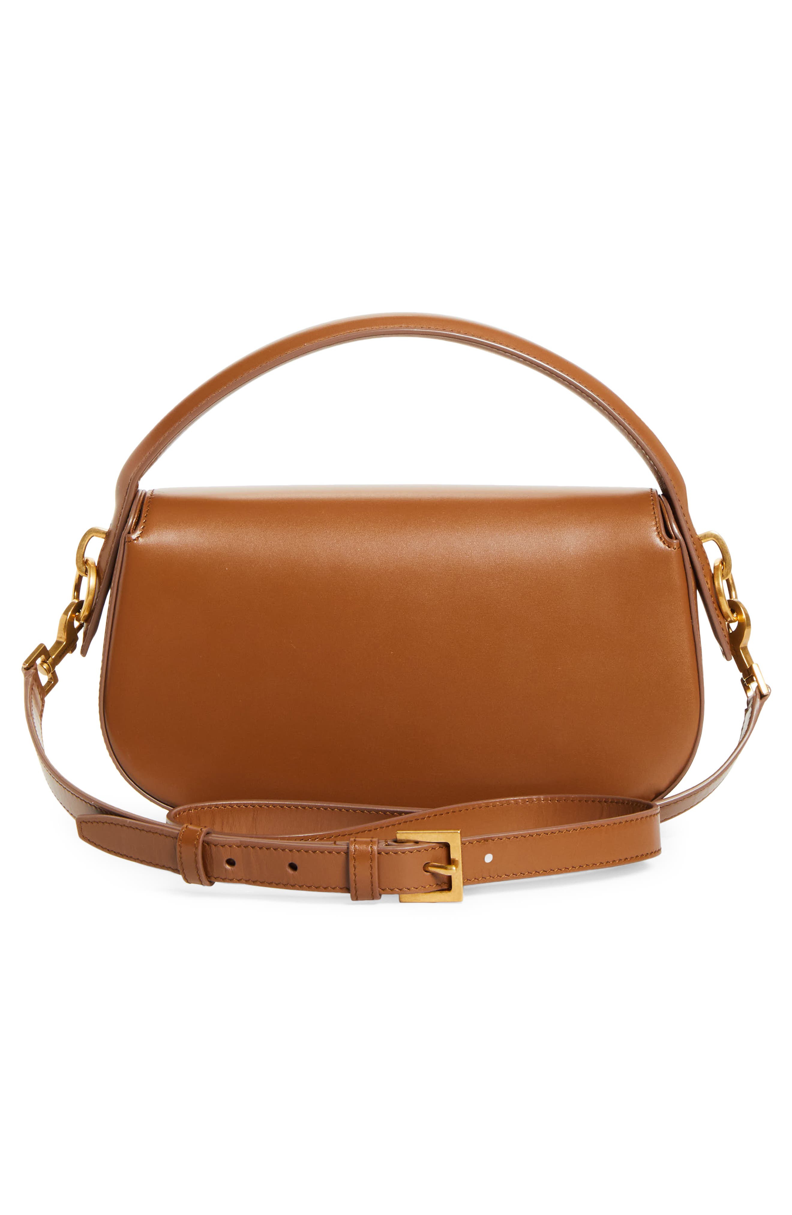 Saint Laurent Voltaire Leather Crossbody Bag, Alternate, color, Fox