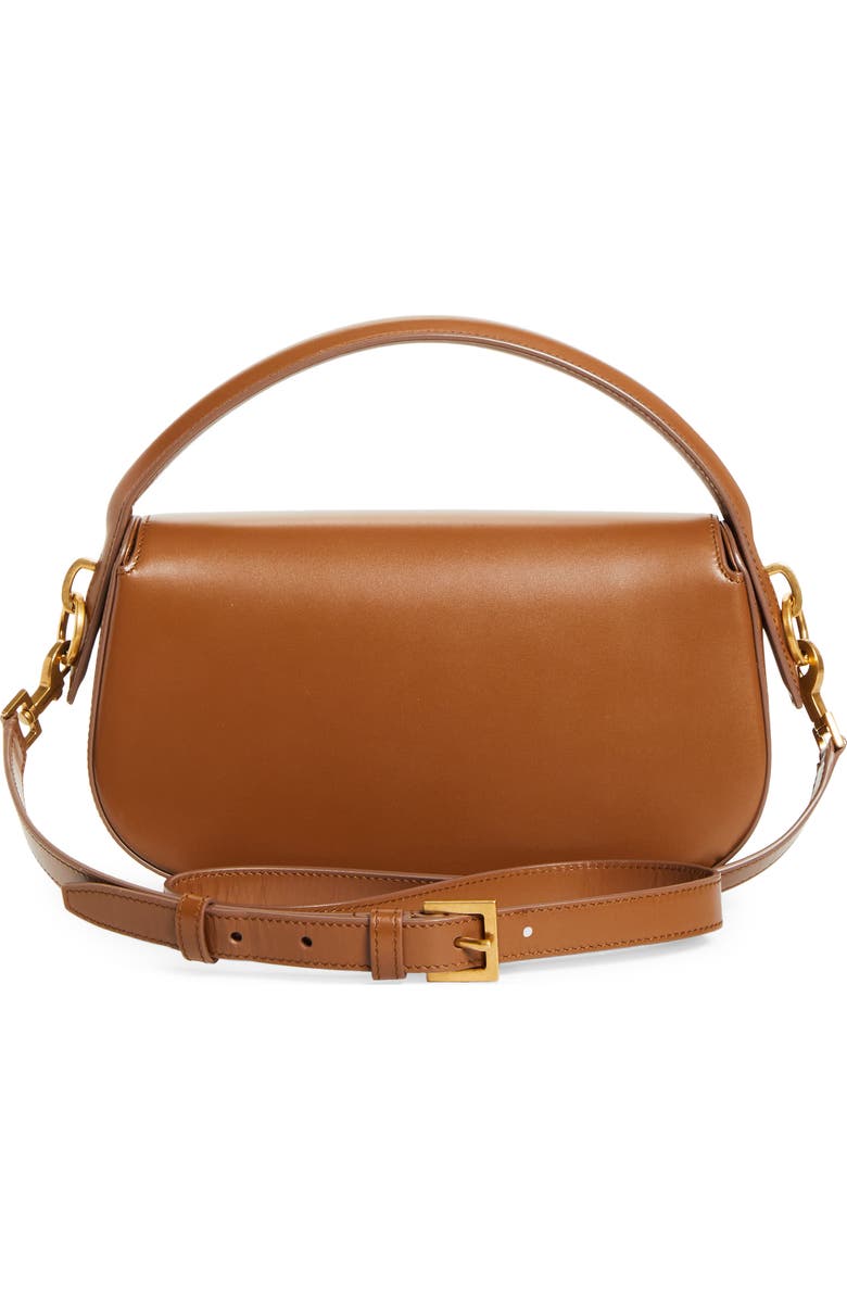 Saint Laurent Voltaire Leather Crossbody Bag, Alternate, color, Fox