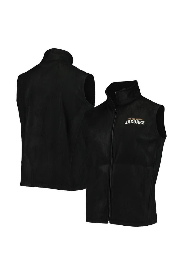Men's Black Jacksonville Jaguars Houston Fleece Full-Zip Vest, Alternate, color, Black