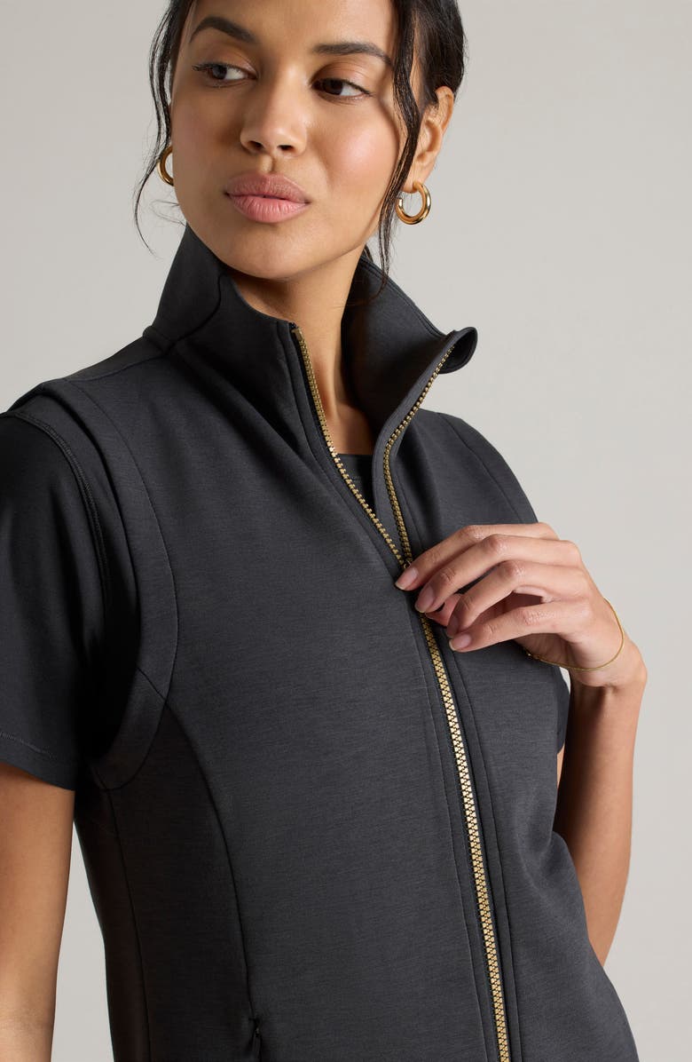 Rhone DreamGlow Zip-Up Vest, Alternate, color, Black