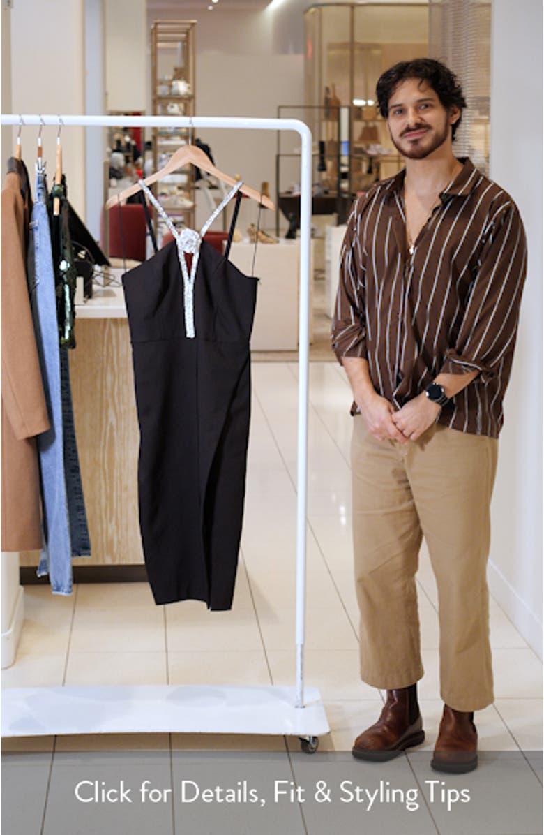 Crystal Trim Sheath Cocktail Dress, sales video thumbnail