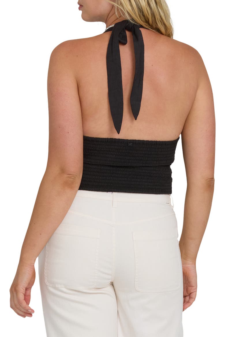 Sunny Sometimes Halter Tank, Alternate, color, BLACK SANDS