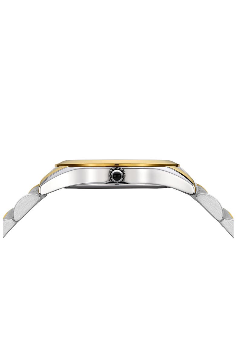 Classic R Diamond Bracelet Watch, 34mm, Alternate, color, BICOLOR STAINLESS STEEL AND Y