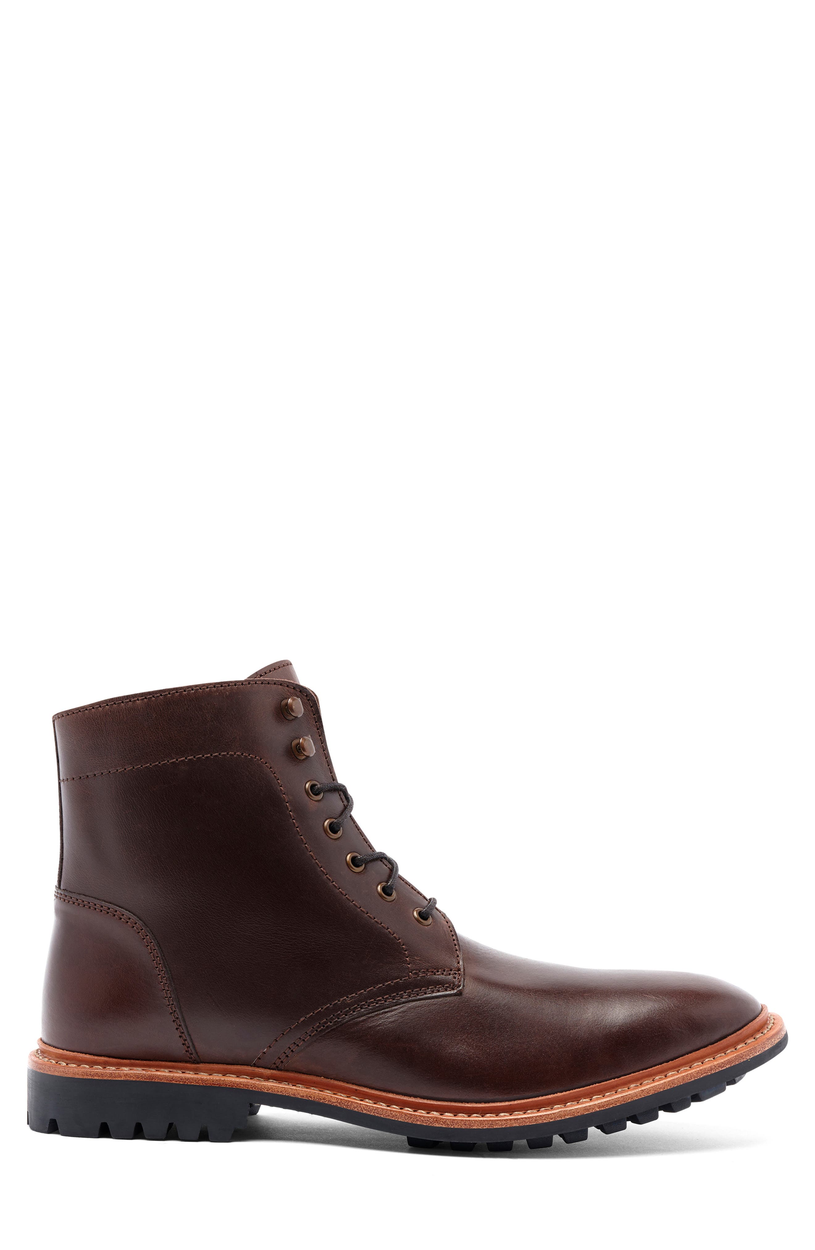 Lincoln Lug Sole Boot, Alternate, color, BROWN