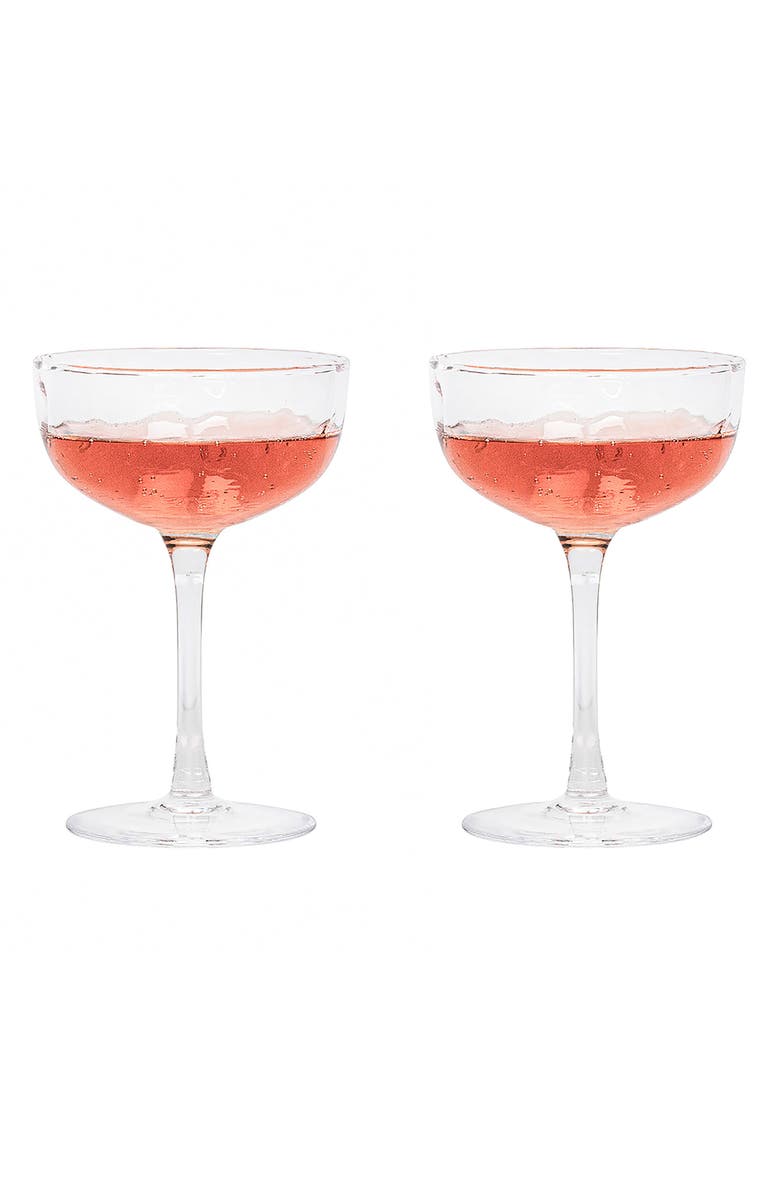 Juliska Puro Set of 2 Cocktail Coupes, Alternate, color, Clear