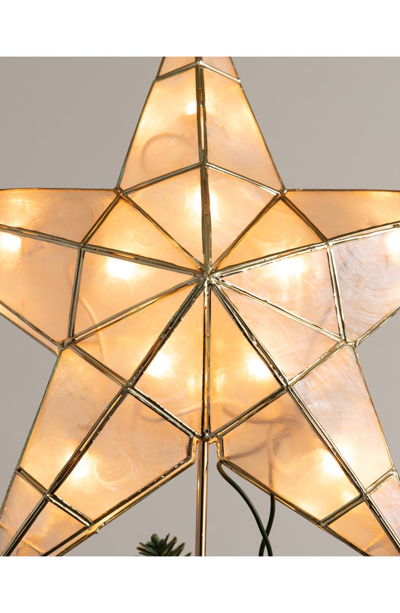 Balsam Hill Capiz Star Light Tree Topper, Alternate, color,