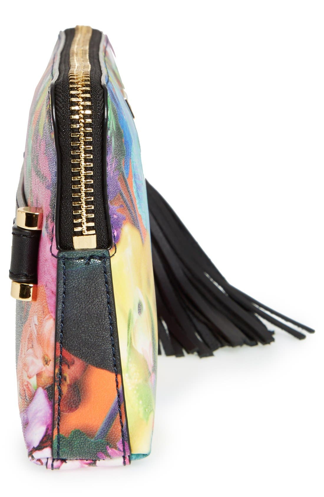 'Tropical Orchid' Clutch, Alternate, color, ORANGE MULTI