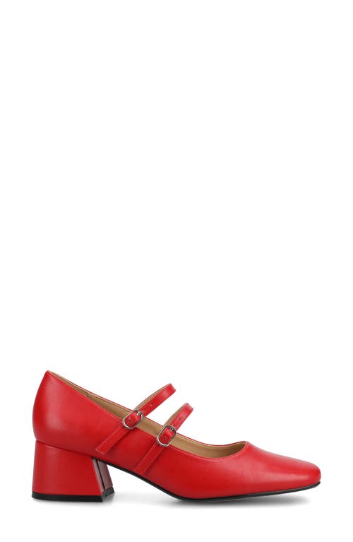 Shop Journee Collection Nally Mary Jane Pump In Red
