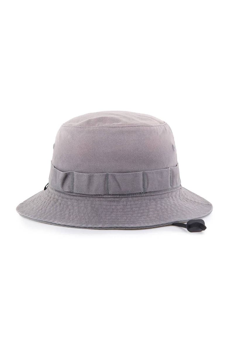 Men's '47  Charcoal Miami Heat Buxton Garment Washed Bucket Hat, Alternate, color, Charcoal