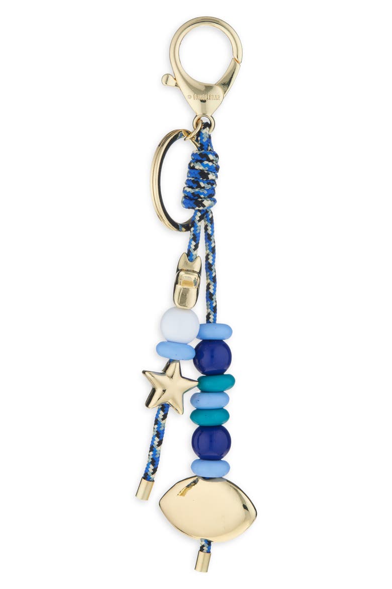 Evil Eye Bag Charm, Main, color, BLUE