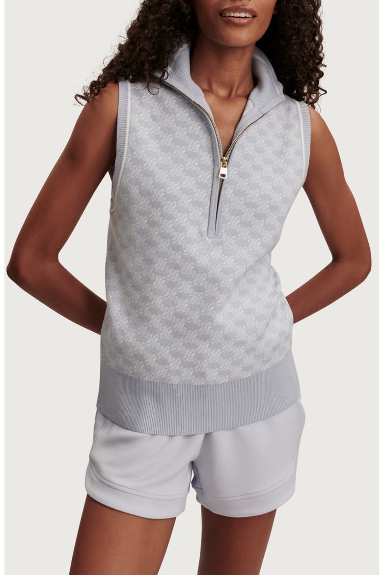 Vincent Sleeveless Half Zip Jacquard Sweater (Women) | Nordstrom