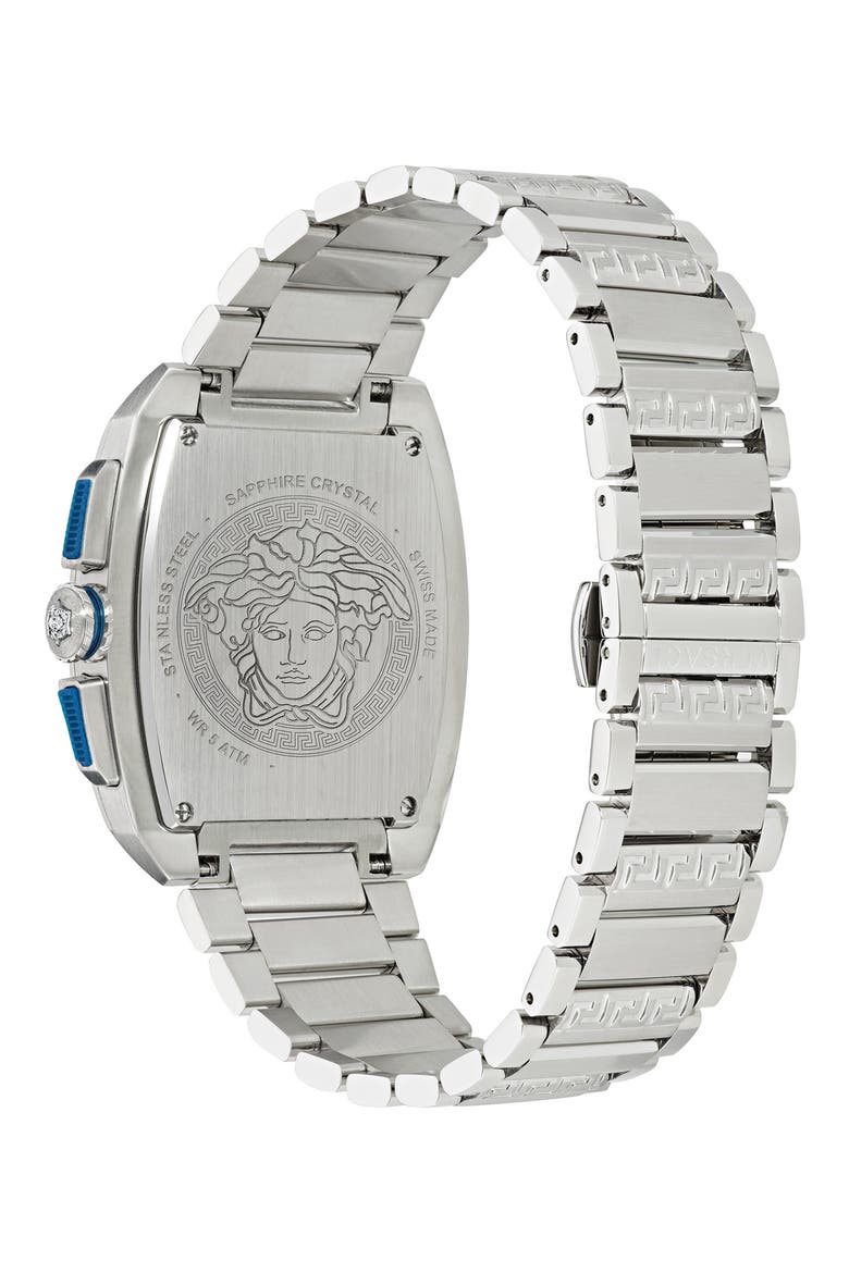 Dominus Chronograph Bracelet Watch, 42mm x 50mm, Alternate, color, STAINLESS STEEL