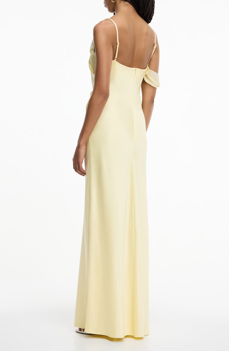 Significant Other Devlyn Satin & Chiffon Gown, Alternate, color, Butter