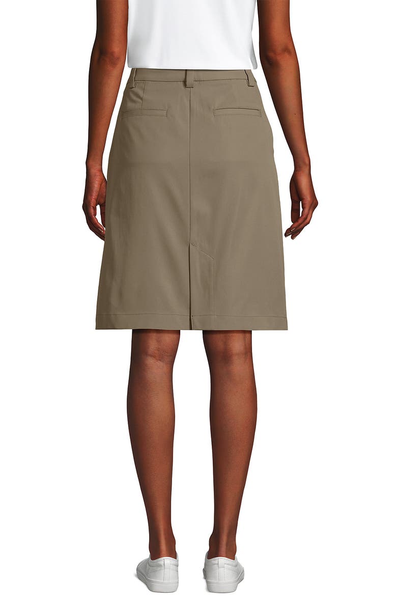 Lands' End School Uniform  Active Chino Skort Top of the Knee, Alternate, color, Khaki