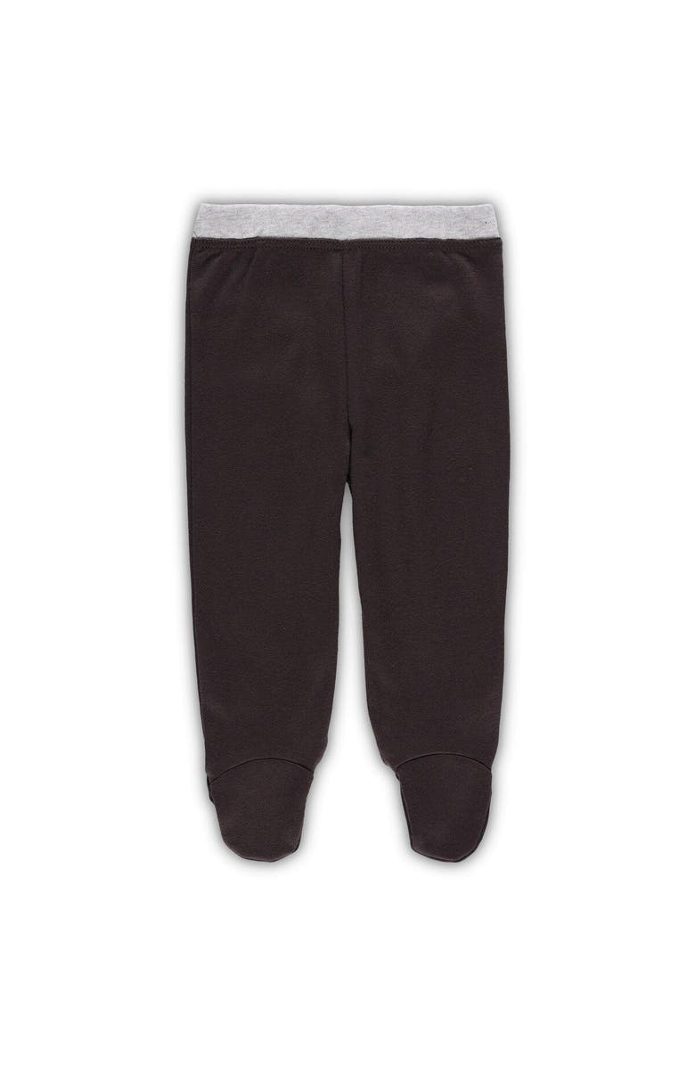 Outerstuff Newborn & Infant White/Brown Cleveland Browns Dream Team Bodysuit Pants & Hat Set, Alternate, color,