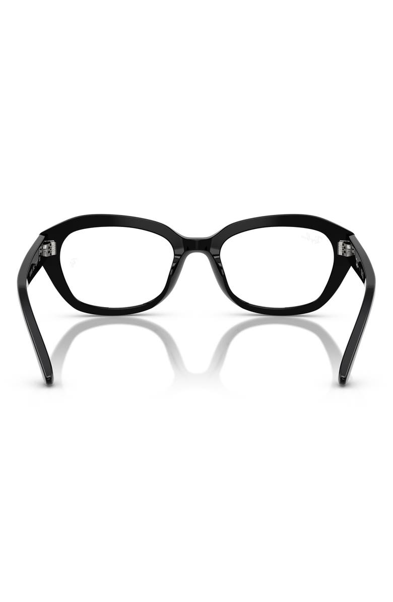 Ray-Ban Kids' 46mm Oval Optical Glasses, Alternate, color, Black
