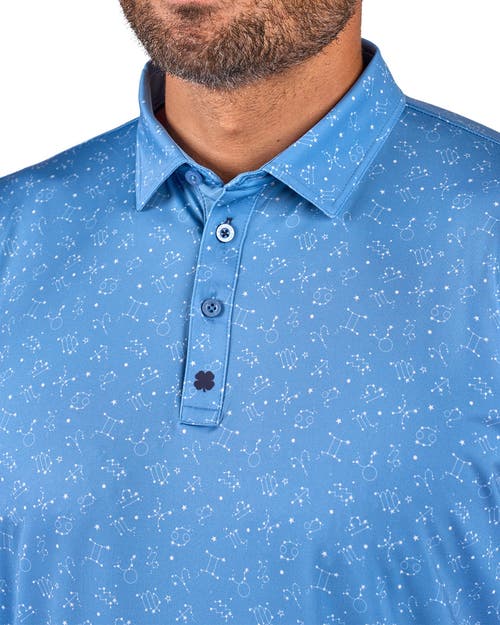 Black Clover Lucky Signs Polo In Blue