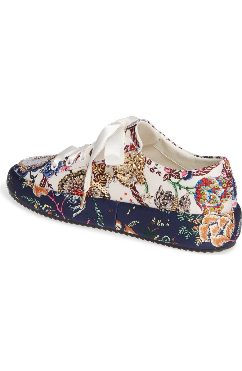 Tory Burch Kacey Embellished Sneaker, Alternate, color,