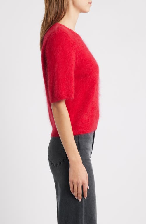 Rag & Bone Jada Brushed Cashmere Sweater In Red
