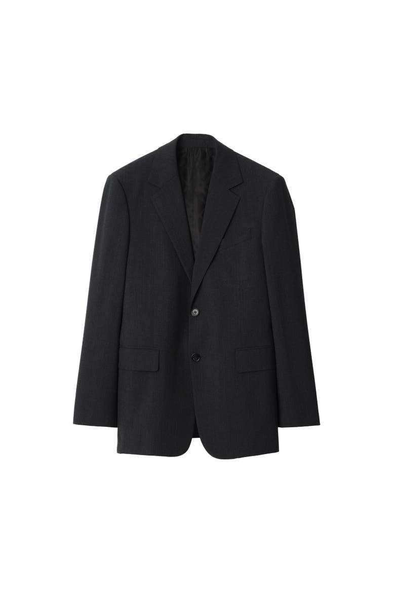 Wool Blend Tailored Jacket, Alternate, color, Midnight grey melange