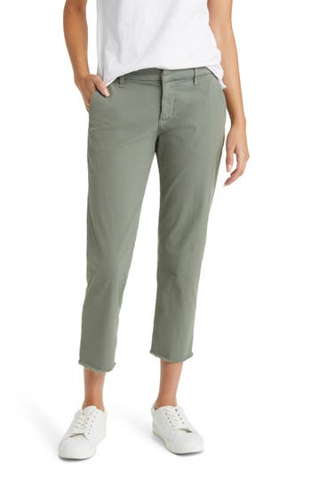 Frank & Eileen Wicklow The Italian Stretch Cotton Crop Chinos In Rosemary