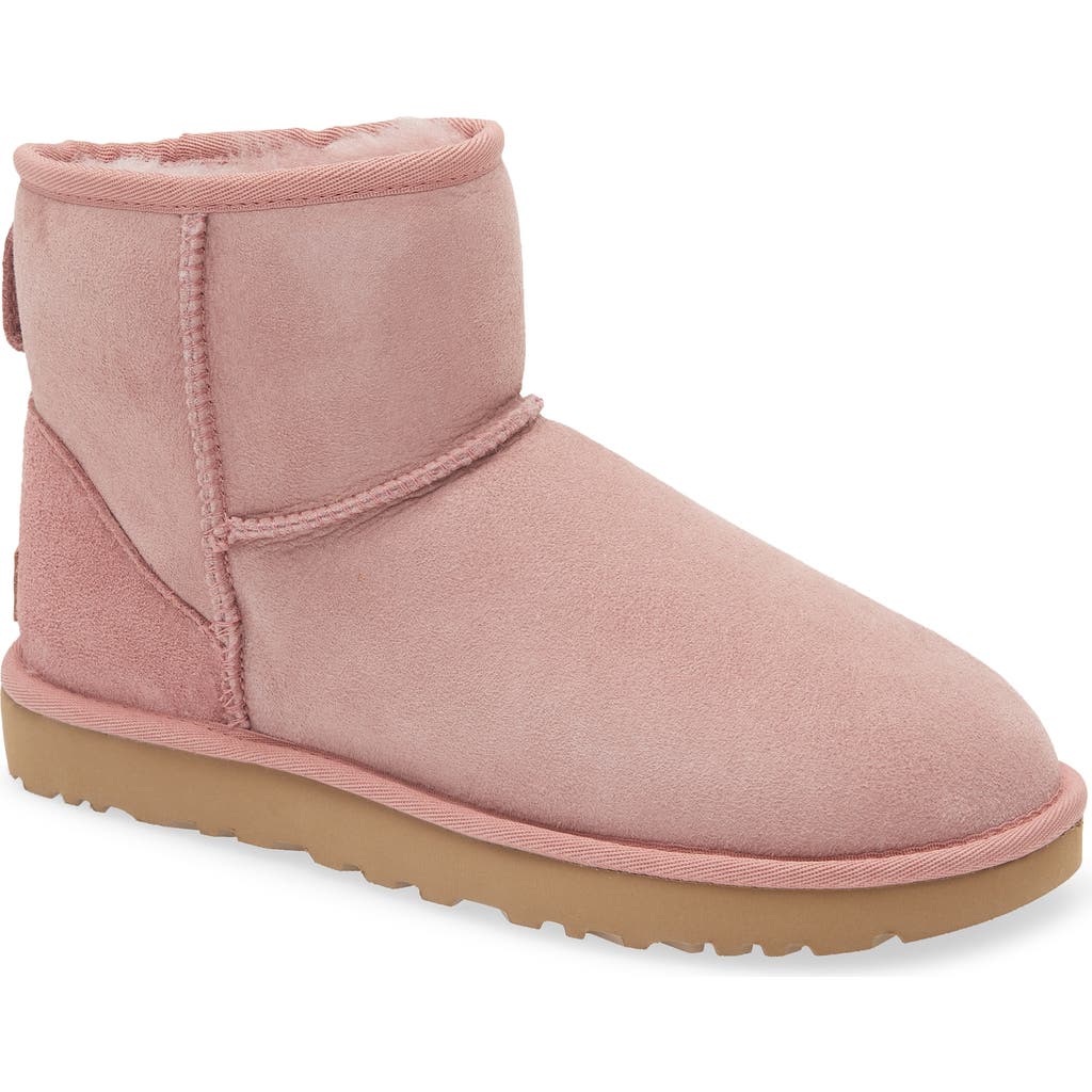 Ugg(r) Ugg Classic Mini Ii Genuine Shearling Lined Boot In Pink
