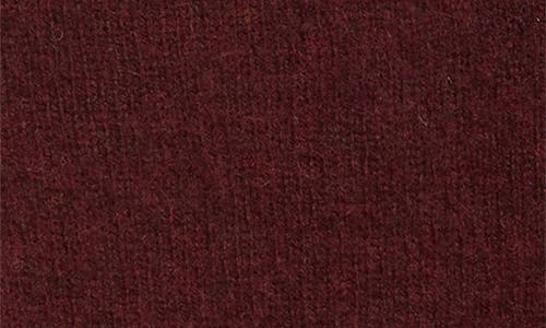 Drake's Brushed Shetland Lambswool Crewneck Sweater In Burgundy