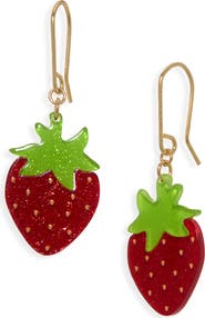 Leith Strawberry Drop Earrings