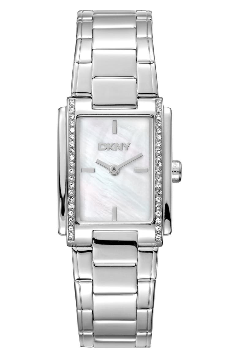 L 122 Bracelet Watch, Main, color, WHITE MOP