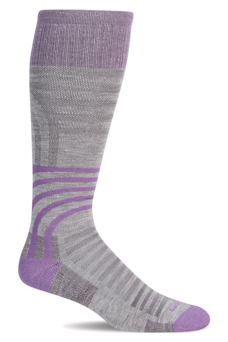 Track & Field Compression Socks, Main, color, ASH