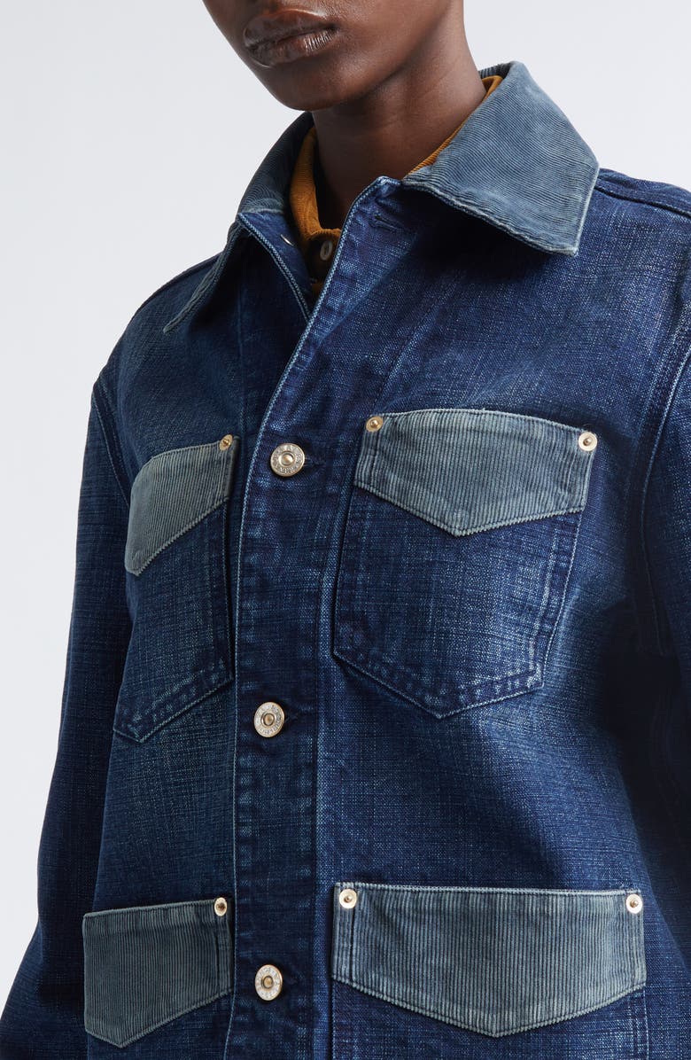 Wales Bonner Sierra Canvas Utility Jacket, Alternate, color, Indigo/ Navy