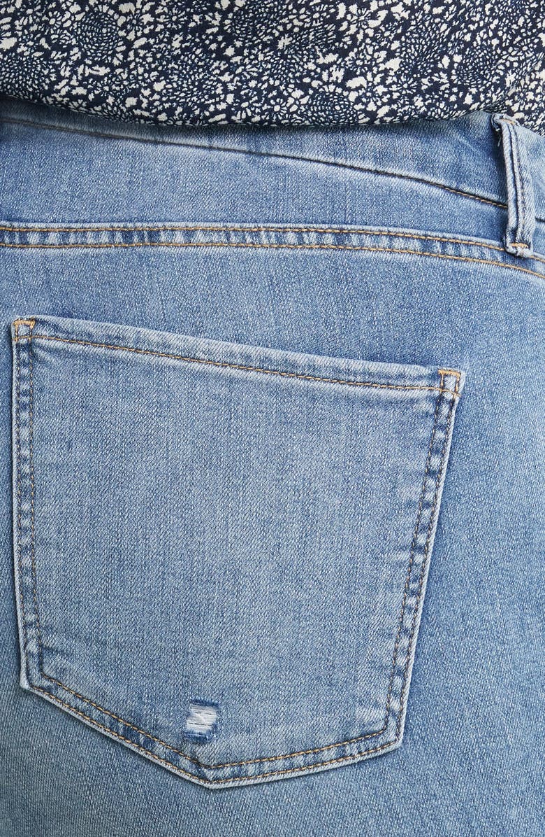 KUT from the Kloth Meg Fab Ab High Waist Raw Hem Wide Leg Jeans, Alternate, color, 