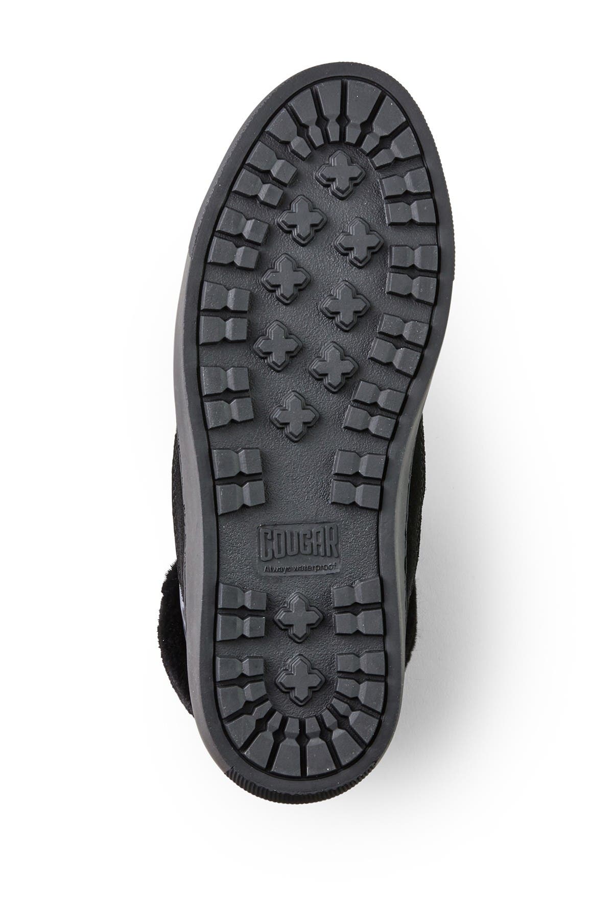 Dublin High Top Sneaker with Faux Fur Cuff, Alternate, color, BLACK LEOPARD SUEDE