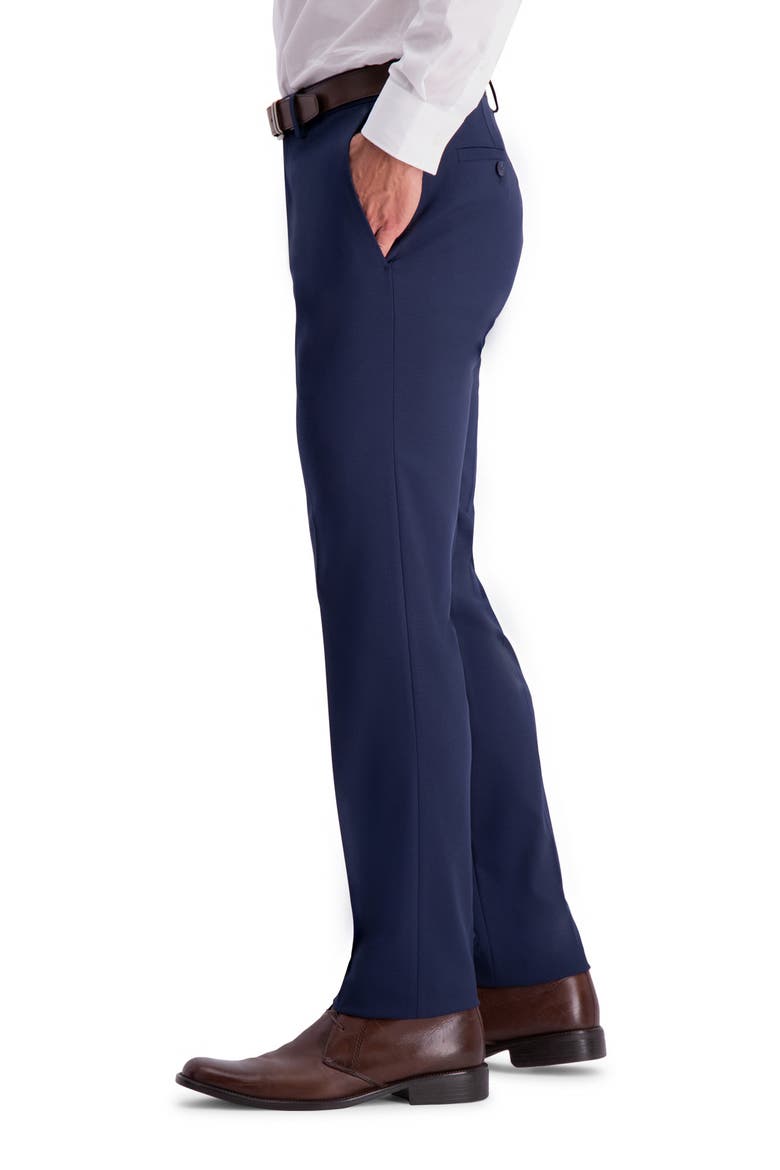 Reaction Shadow Check Slim Fit Dress Pants, Alternate, color, BLUE