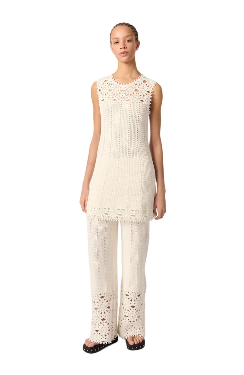 maje Mini crochet dress, Main, color, 