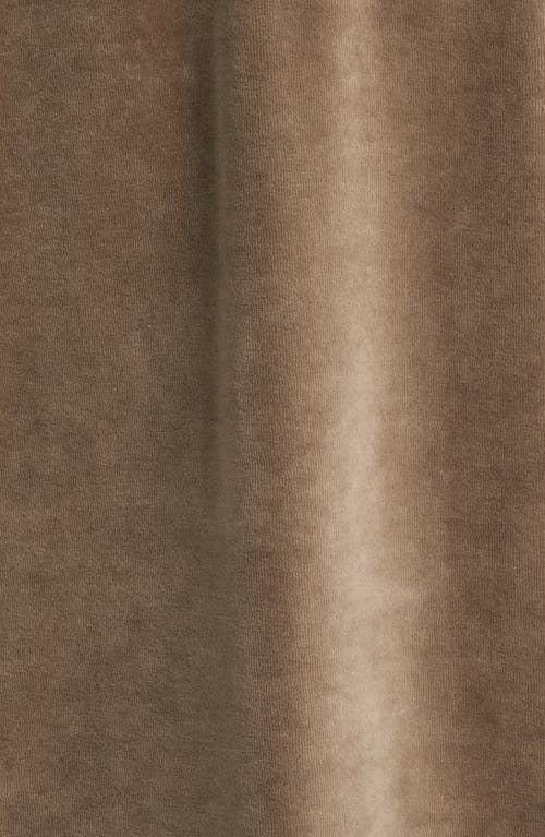 Oas Velour Polo In Brown