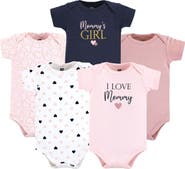 Hudson Baby Cotton Bodysuits 5-Pack