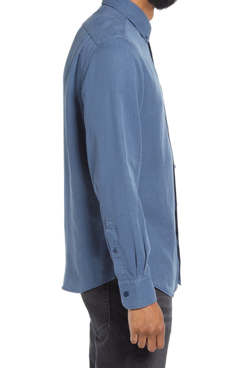 Manza Slim Fit Button-Down Shirt, Alternate, color, WASHED NAVY