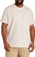 Nautica Big & Tall Textured Striped Crewneck T-Shirt