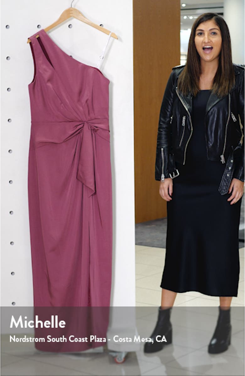 Emma One-Shoulder Gown, sales video thumbnail