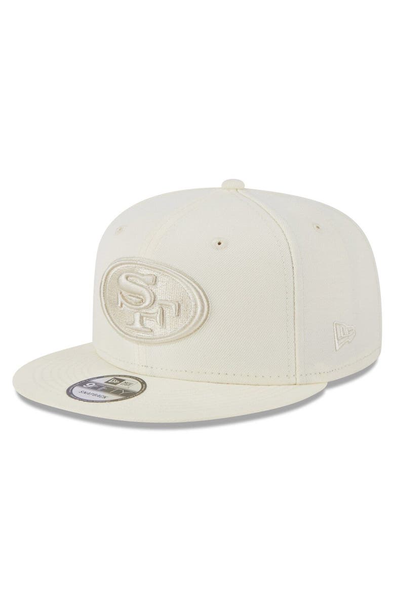 New Era Men's New Era Cream San Francisco 49ers Color Pack 9FIFTY Snapback Hat, Main, color,