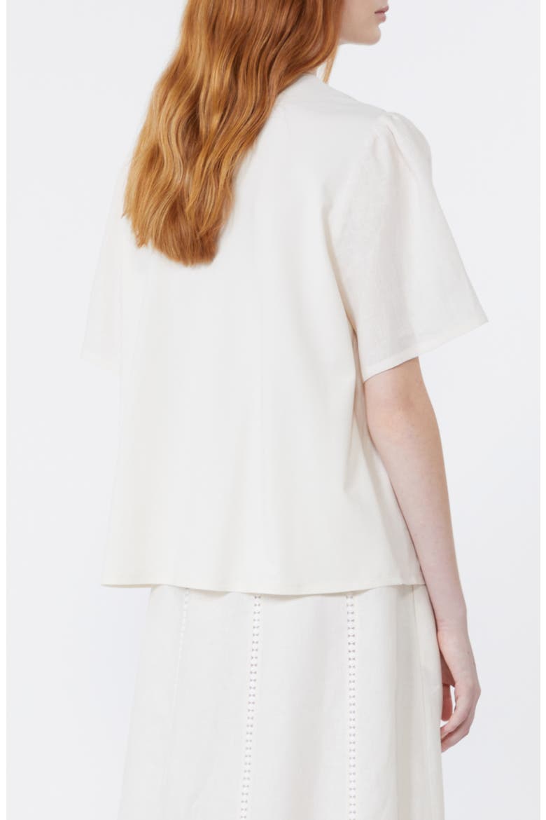 Bacino Embroidery Top, Alternate, color, ECRU