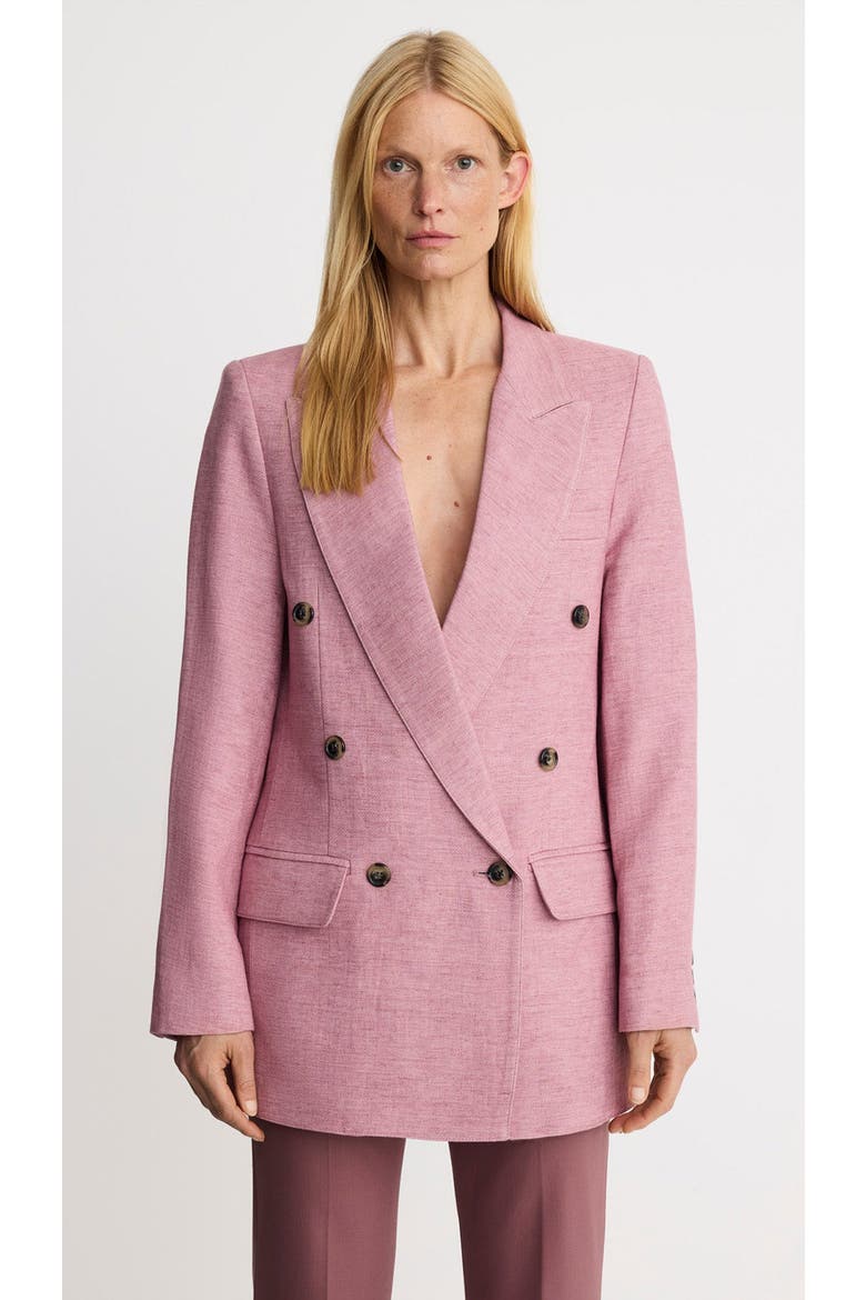 Oversized DB Peaked Lapel Blazer, Main, color, Dusty Rose